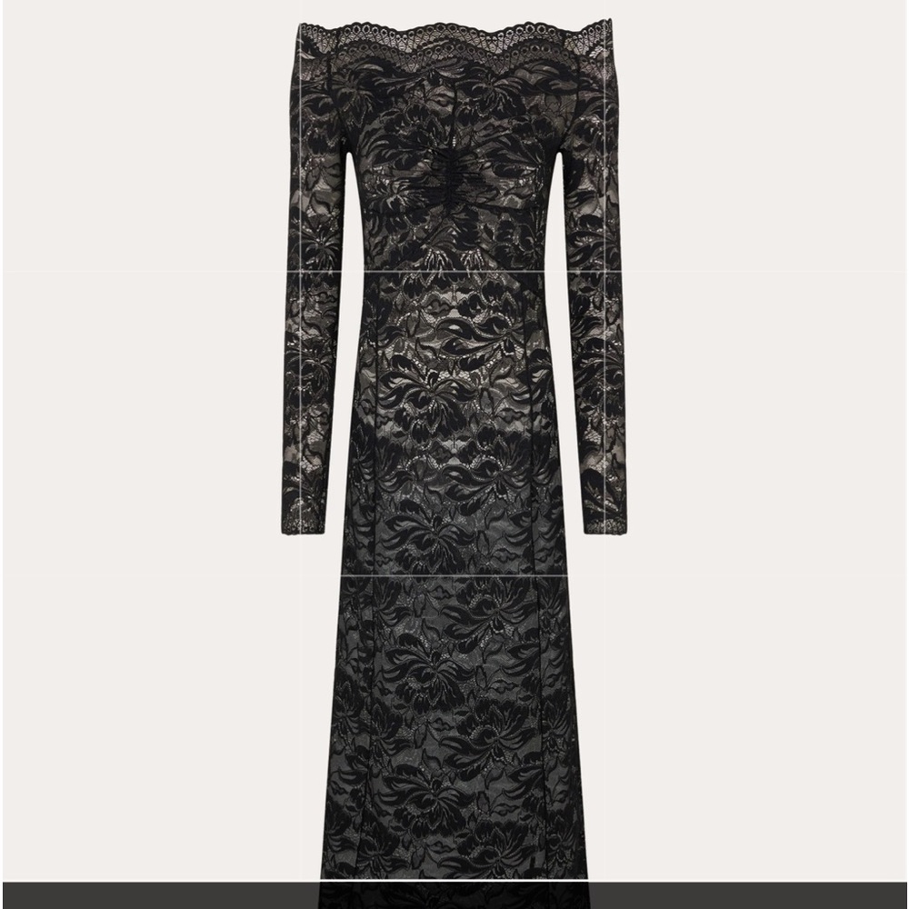 Paco Rabanne Black Off The Shoulder Dress